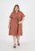 Sorabel brown Shiro Drawstring Mini Dress Big Size Brown FF804AA356EA73GS_4