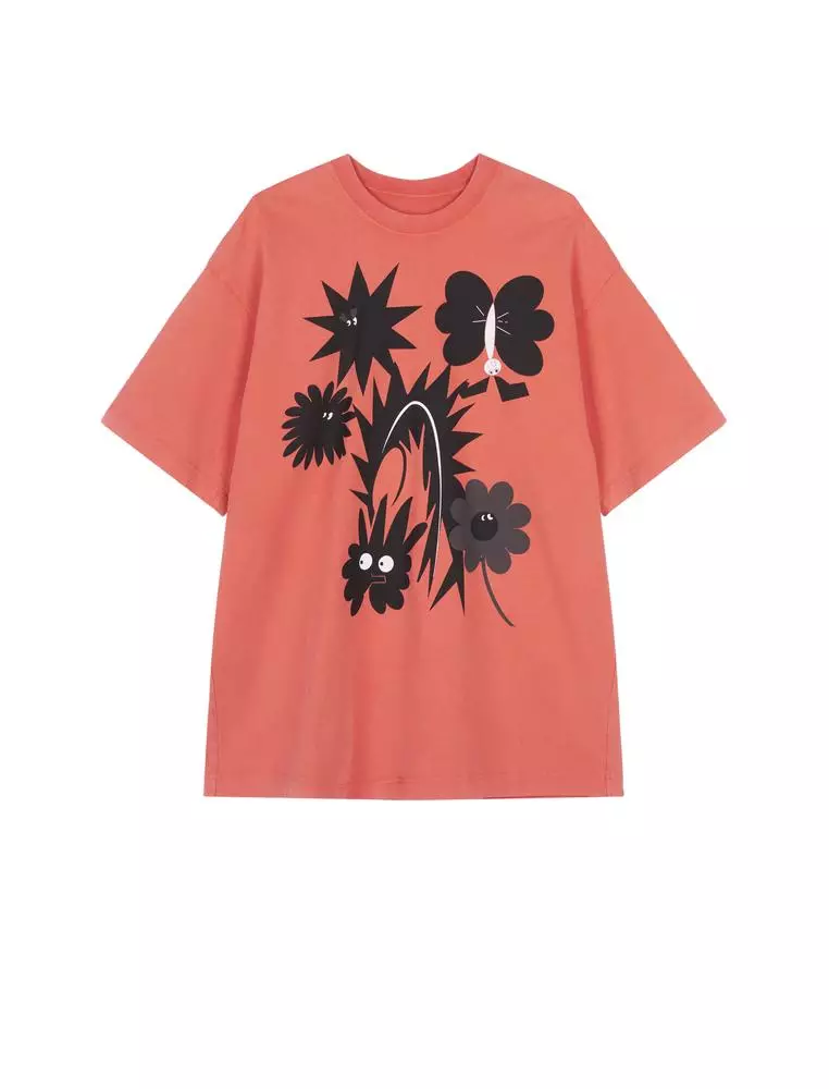 Loose Fit Printed Short Sleeve T-Shirt