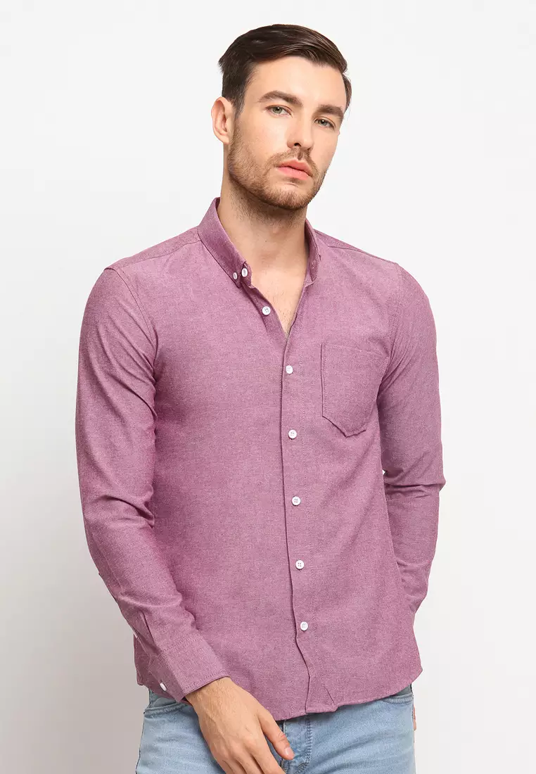 Maroon Oxford Shirt