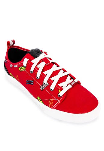 TOMS red Travel Lite Low Sneakers E8722SHCE71291GS_1