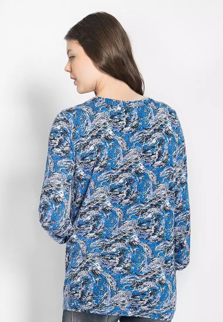 LGS - Kemeja Casual Wanita - Lengan Panjang - Motif Batik - LSH.555.S1253L.507.C L/S