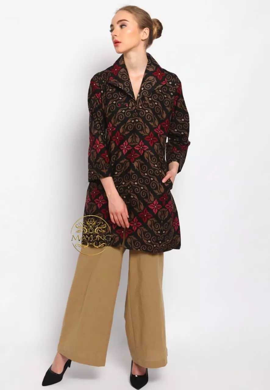 Tunik Batik Songket Abang Premium