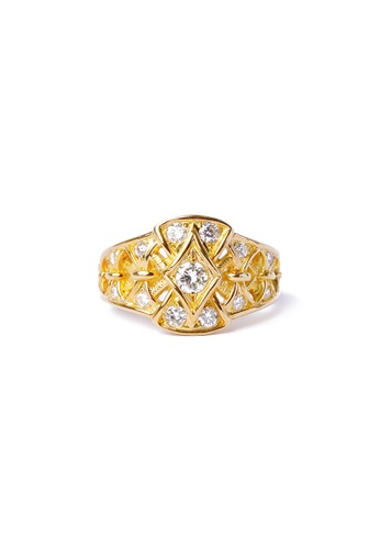 CEBUANA LHUILLIER JEWELRY gold 18k Japan Made Yellow Gold Lady's Ring With Diamonds A14DFAC39A5C33GS_1