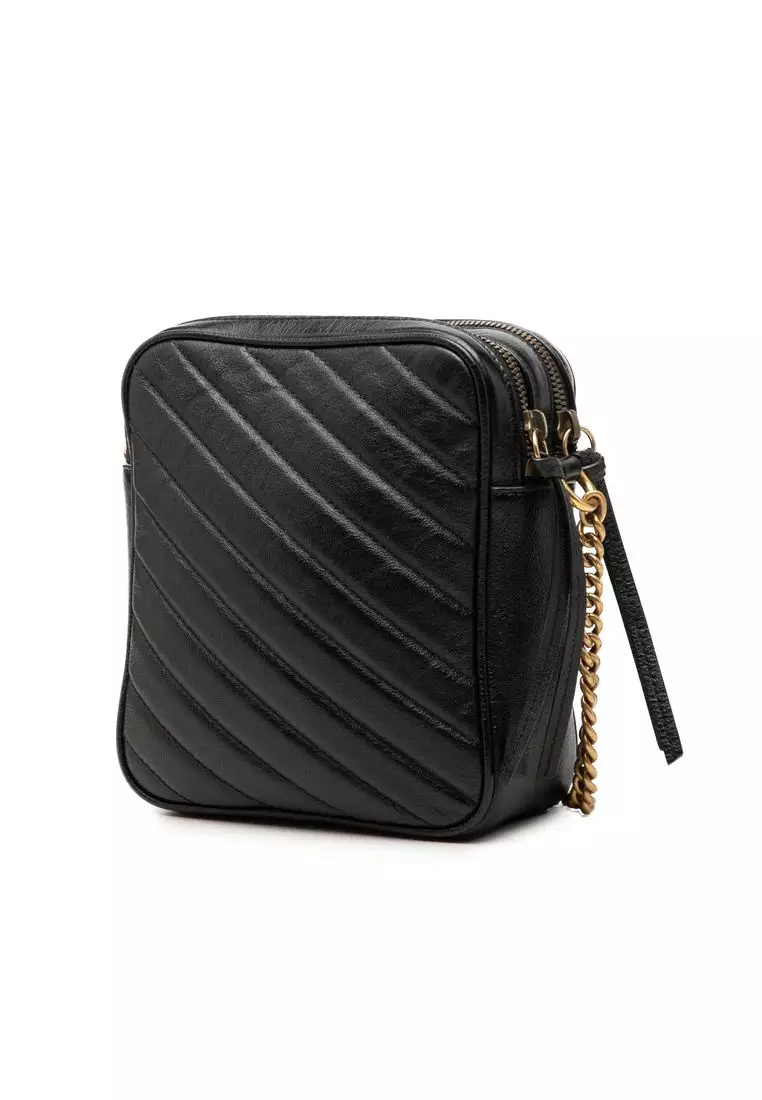 Pre-Loved Gucci Gg Marmont Matelasse Leather Double Zip Crossbody