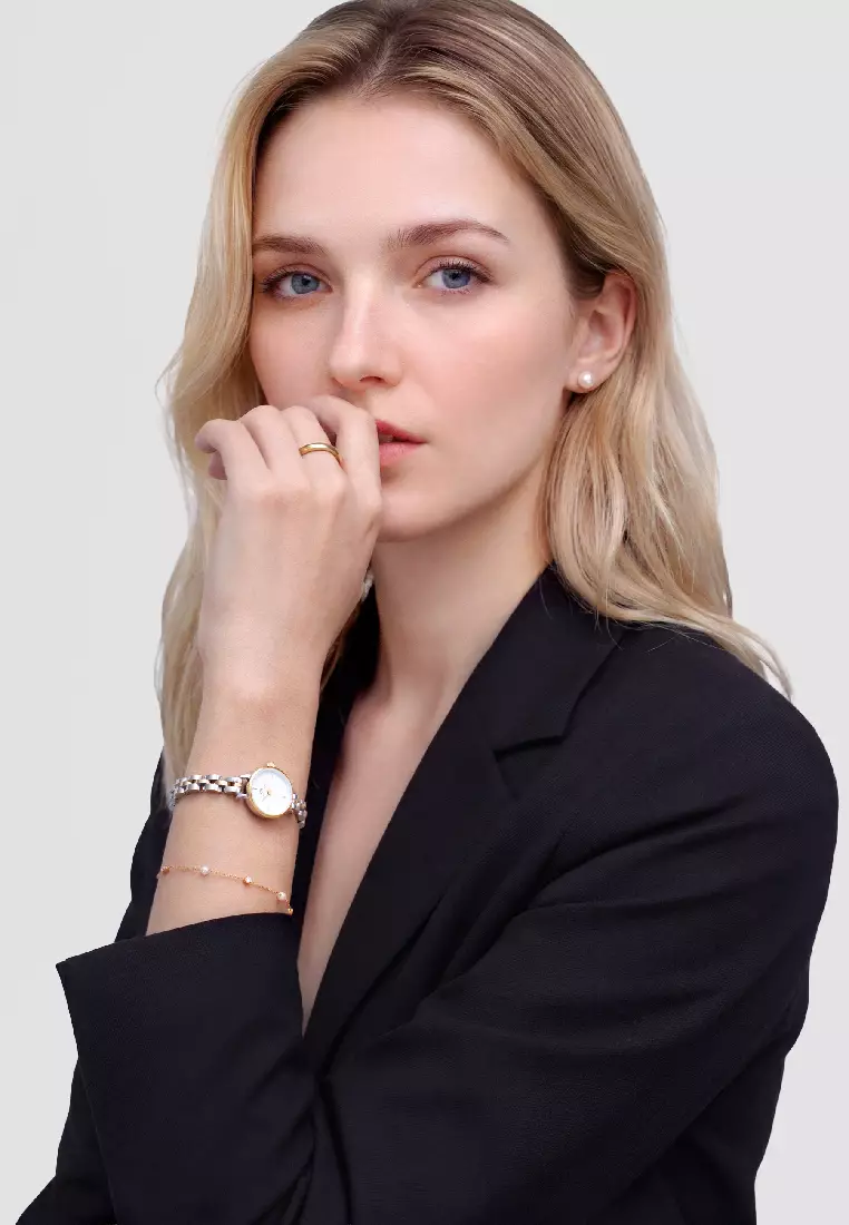 Petite Mini 3-Link Two Tone Gold - Women Watch stainless steel watch DW Official Authentic Original