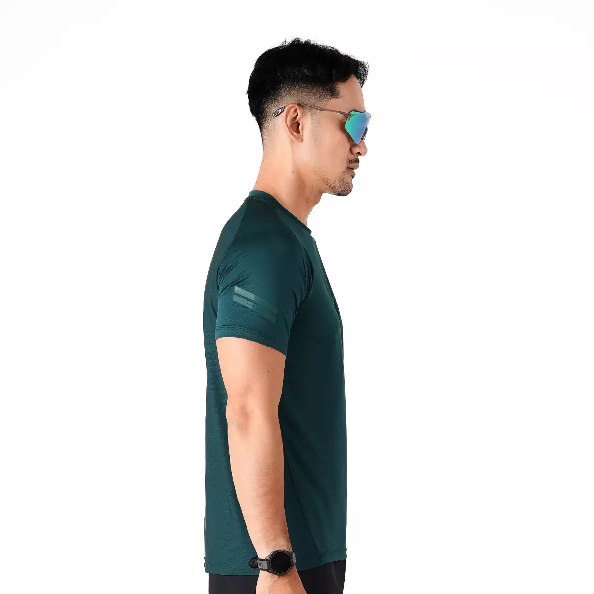 Tiento Jersey Running Men Kaos Olahraga Pria Baju Lari Quick Dry South Emerald