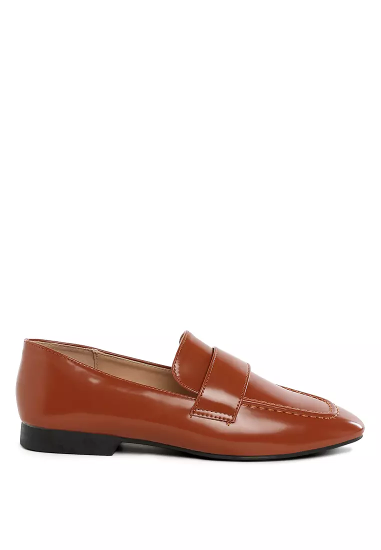 Discount on London Rag  shoes - SKU: Flat Heel Loafers In Brown