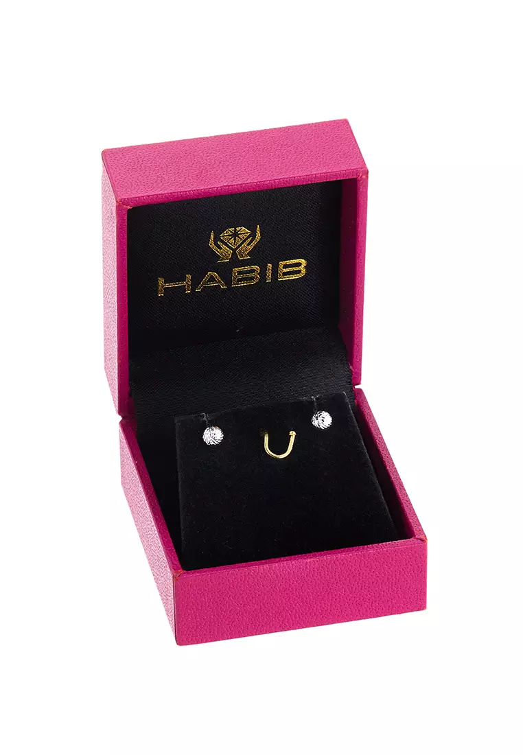 HABIB 375/9K White Gold Earrings (Tatinia) BSC4-DCBE0004MM-V-3W