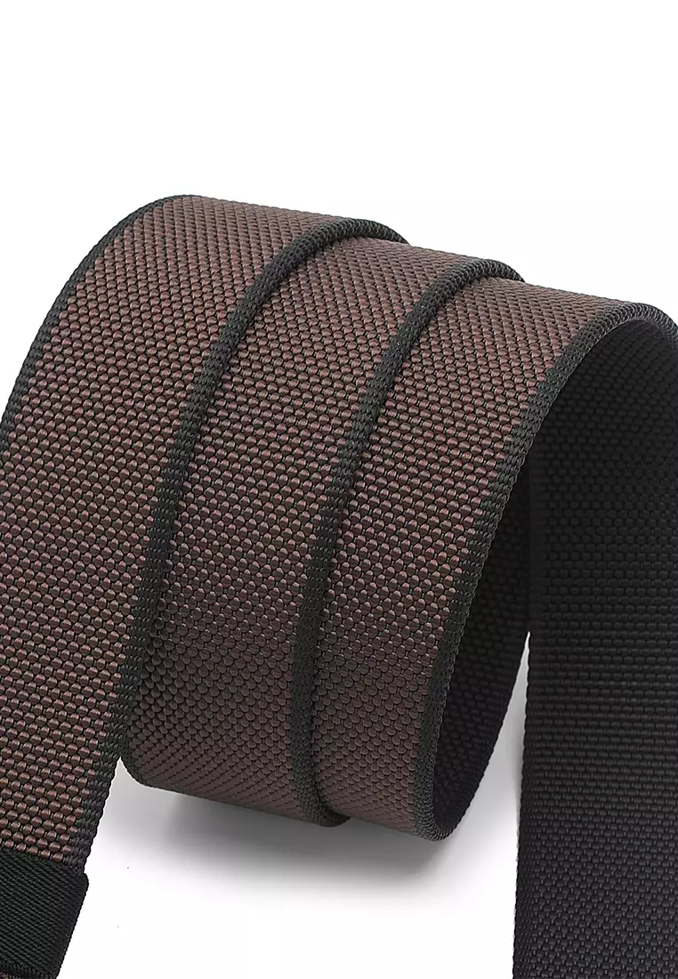 40mm Auto Canvas Belt - Coffee / Black