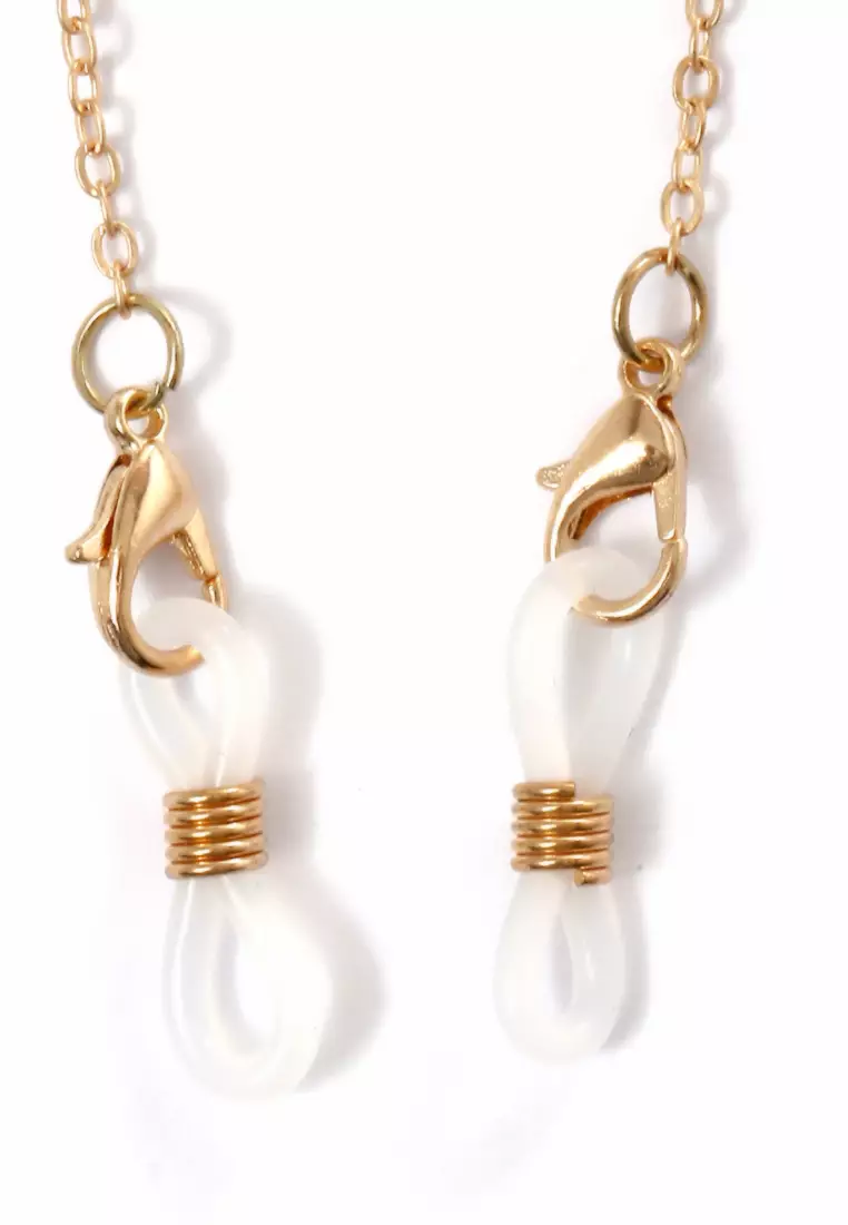 Necklace Strap Masker Aksesoris Fashion Wanita Elegant Premium Quality - Gold