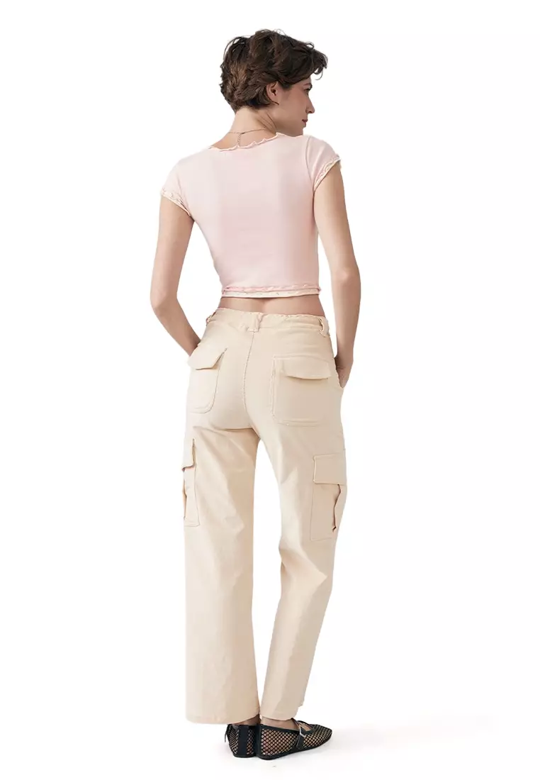 Lettuce Edge Tee With Throwback 90'S Print Detail