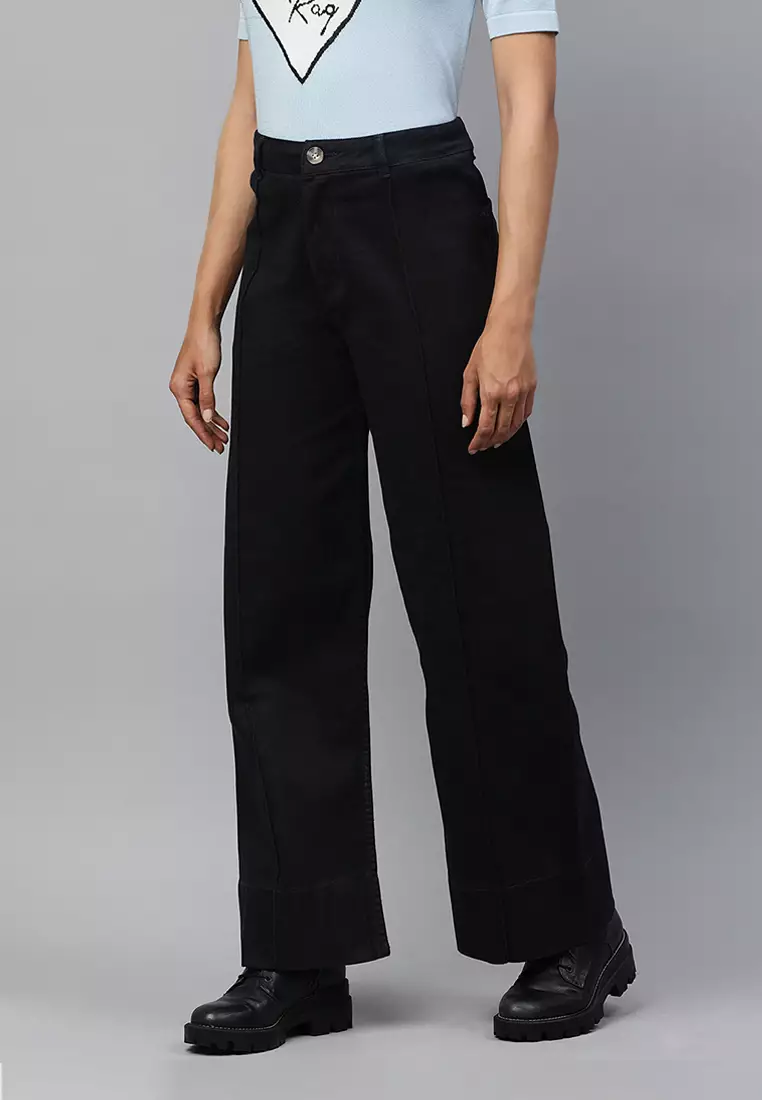 Black Flared Pants for Women