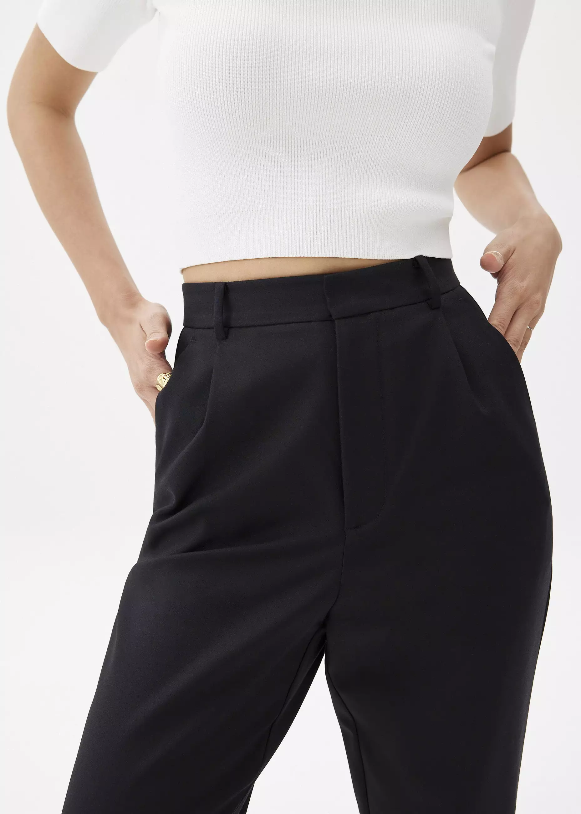 Celana Wanita - Lynn Tailored Peg Leg Chino Pants