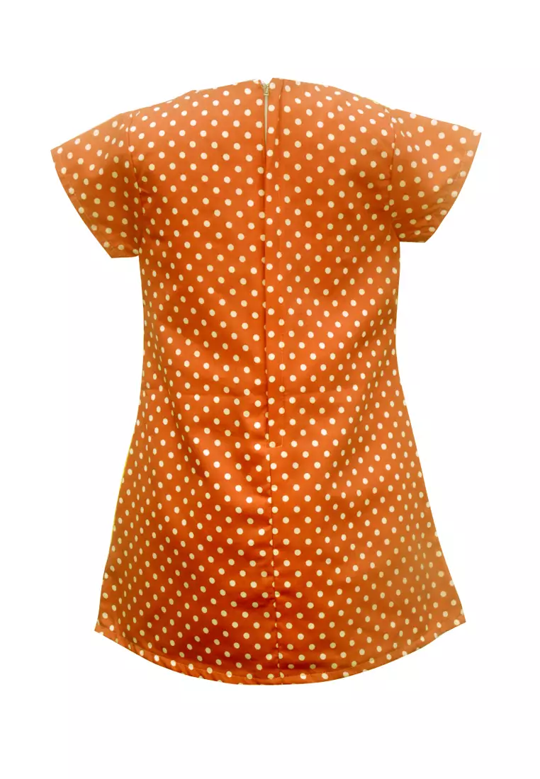 Two Mix Dress Anak Katun Perempuan Size 1-8 4204 Kuning