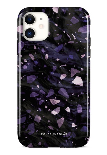 Polar Polar purple Lilac Terrazzo Gem iPhone 11 Dual-Layer Protective Phone Case (Glossy) 6DB5CACE32C685GS_1