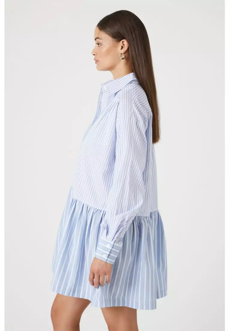 Forever 21 striped shirt dress top