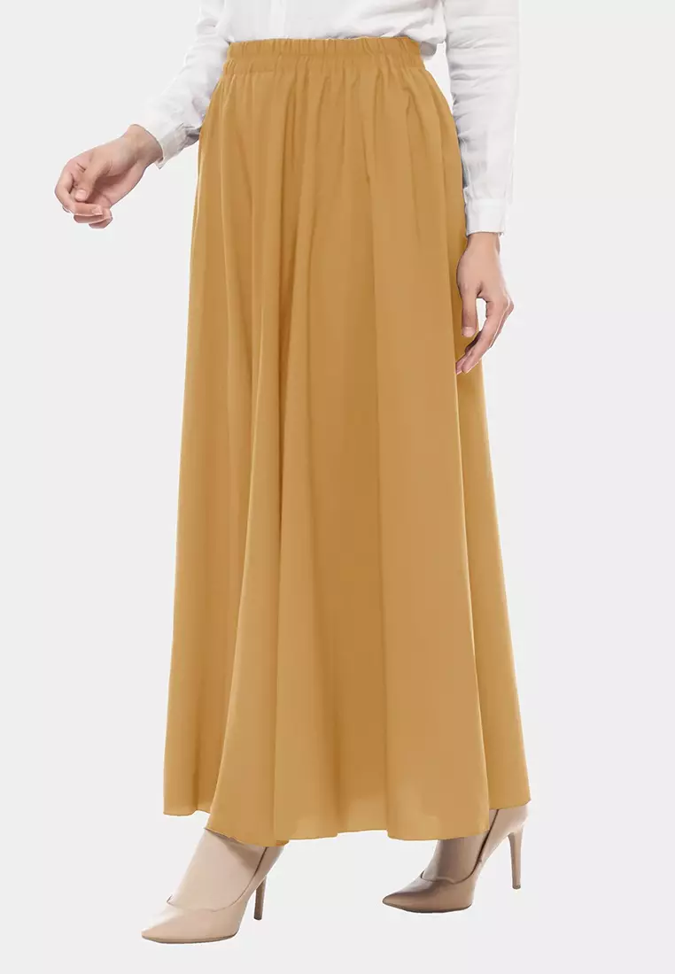 Zelena - Arabella Skirt | Rok Wanita | Wolfis Aline Skirt - Mustard