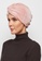 KASHKHA pink Soft shimmer shinny jersey turban-PINK 927E4AADF5C462GS_3