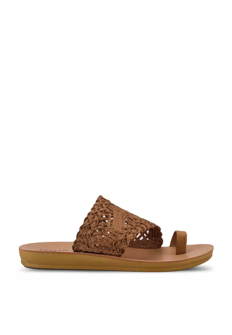 Discount on Noveni  shoes - SKU: Weave Toe Ring Sandals