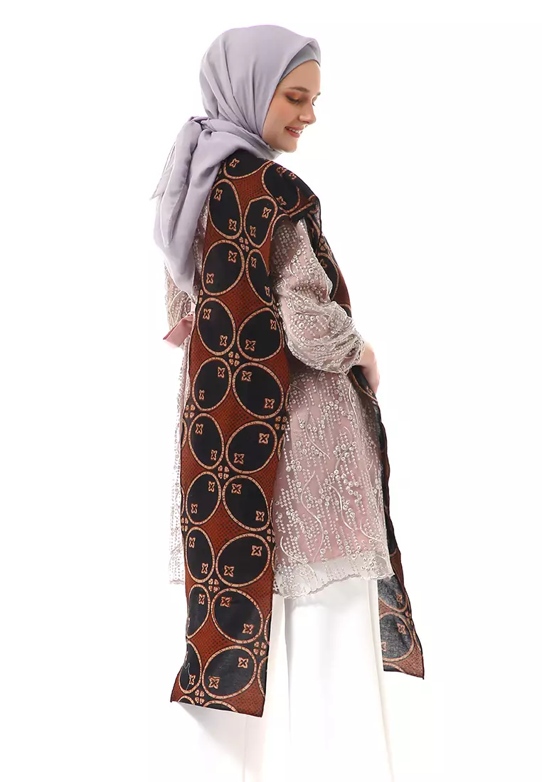 Zahara Tunik Atasan Wanita Batik Premium Quality - Brownie