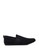 UniqTee black Classic Textile Loafers with Side Strap 88CACSH25CE0F3GS_1