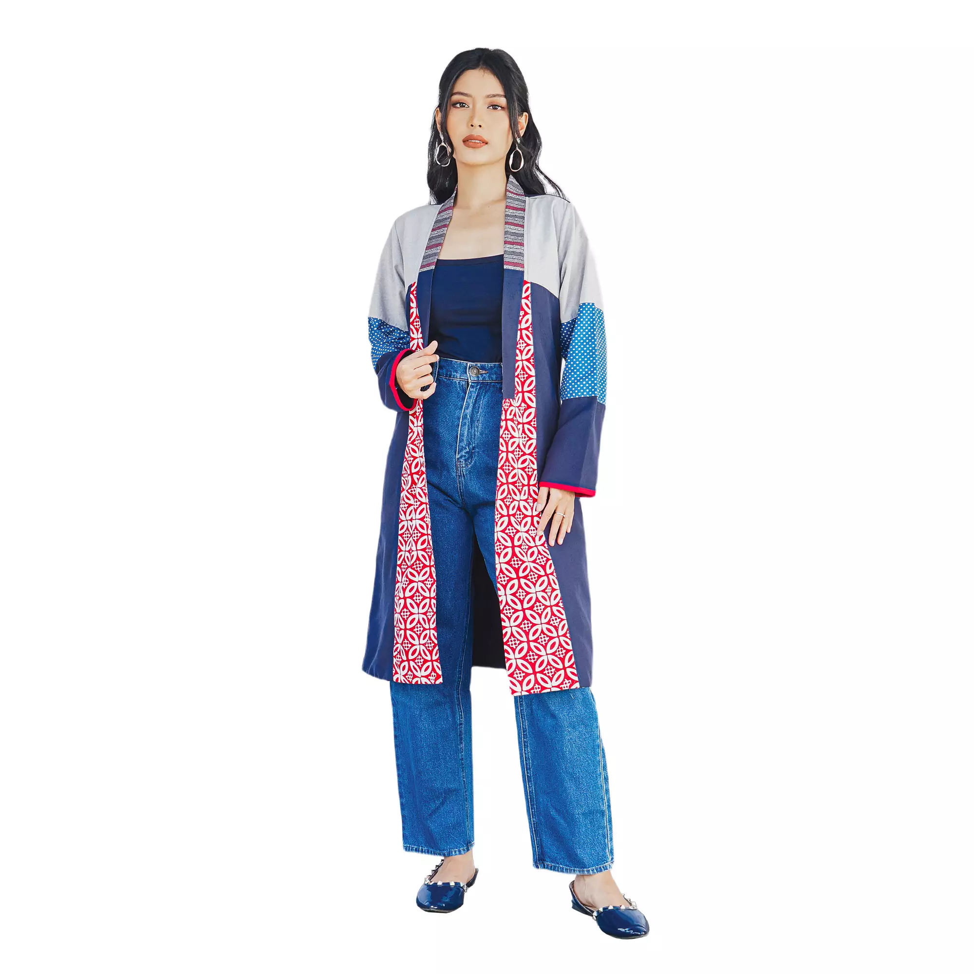 Blazer Batik Wanita - Bhatara Batik Kanaya - Atasan Batik Modern Lengan Panjang