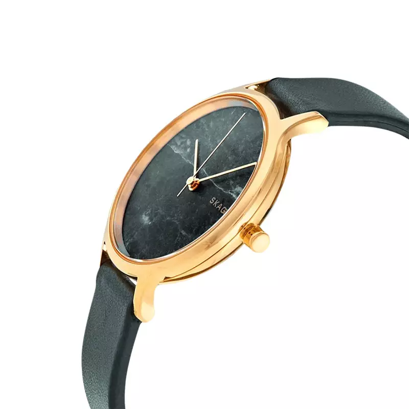 Jam Tangan Wanita Skagen Anita SKW2720 Ladies Green Dial Green Leather Strap