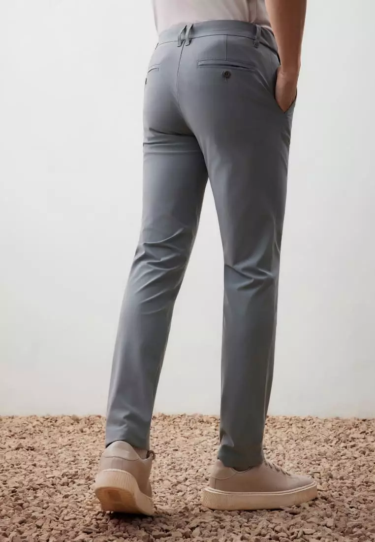 G2000 Effortless Motion Multi-Way Stretch Poly Knit Ottoman Slim Tapered Fit Casual Pants