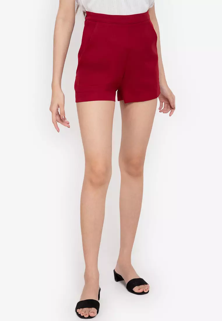 Red deals flowy shorts