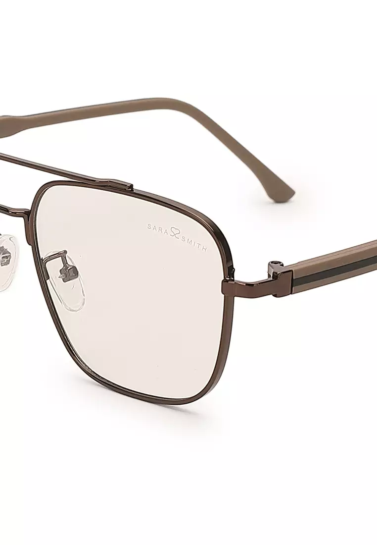 Unisex Photochromic Aviator Sunglasses (Kacamata Hitam) - Cokelat