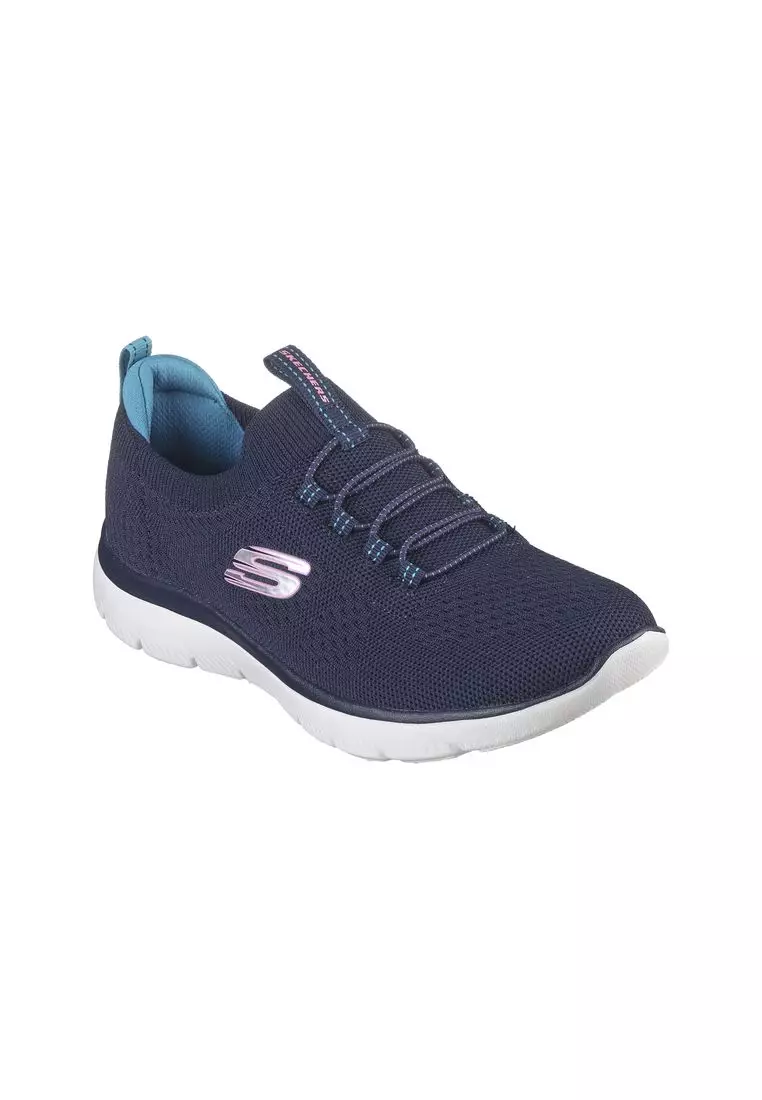 Skechers bungee shop slip on knitted