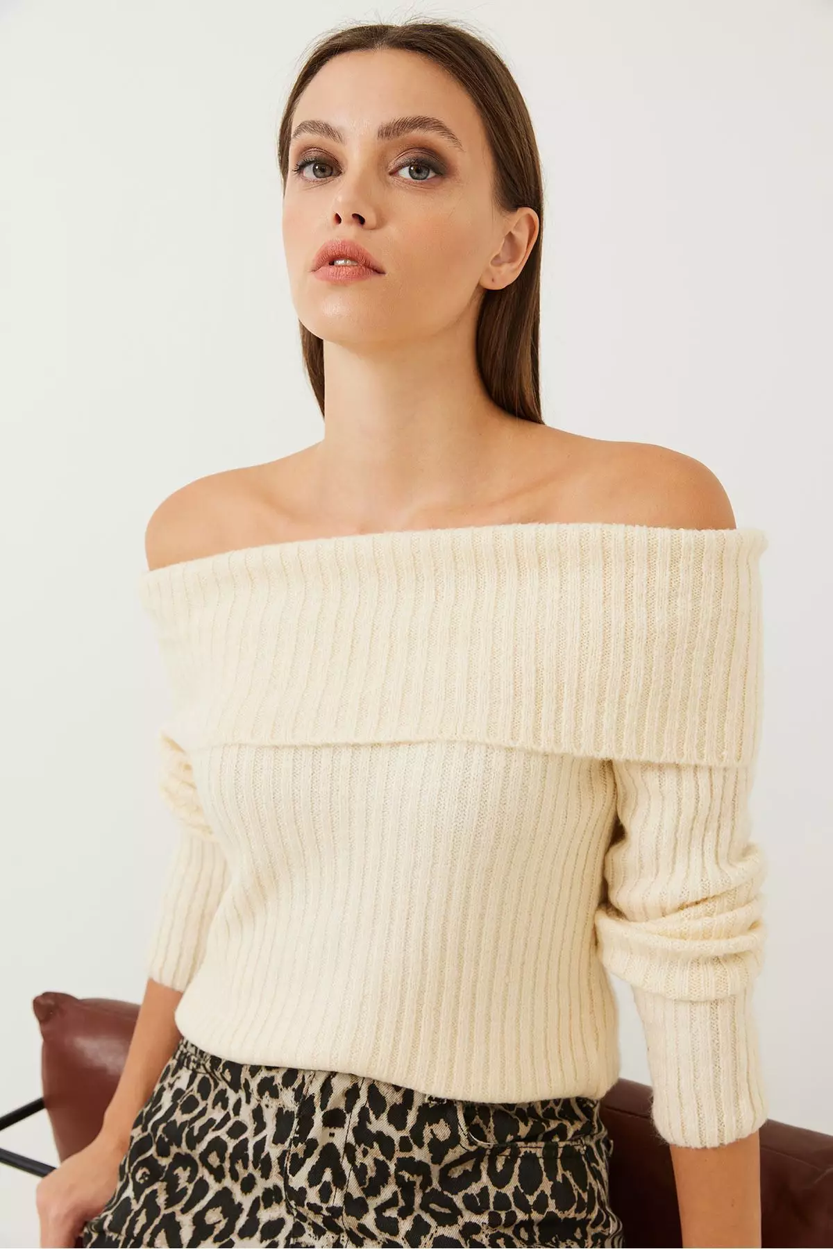 Women's Lace Collar Knitwear Blouse