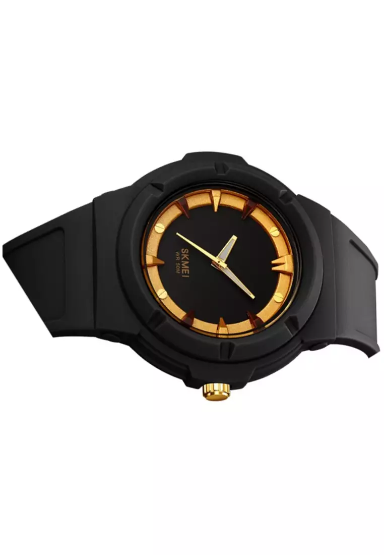 Jam Tangan Analog Pria Waterproof Strap Tali Material PU Silicone IR40 ORIGINAL