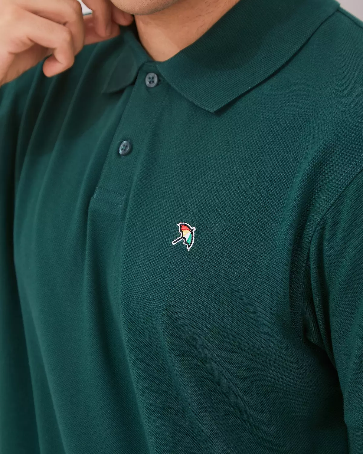 MEN'S BASIC GREEN POLOSHIRT