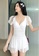 A-IN GIRLS white Sexy Gauze Big Backless One-Piece Swimsuit 5D543USB449471GS_8