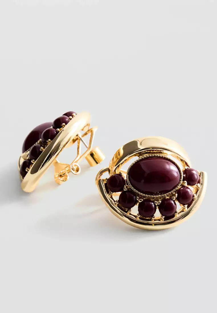 Earrings With Bead Detail