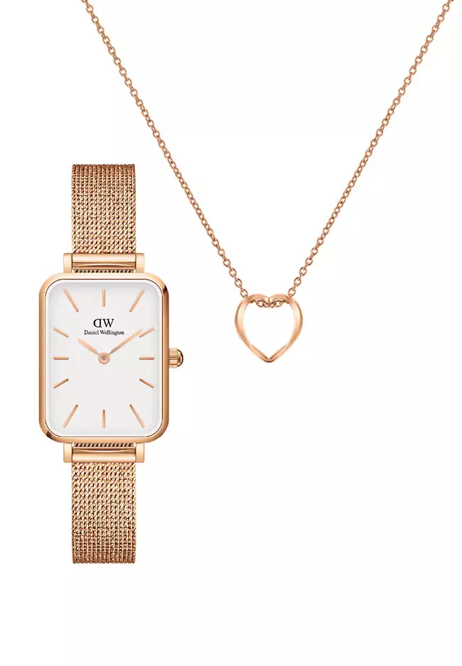 Buy Daniel Wellington Gift Set Quadro Melrose Rose gold Elan