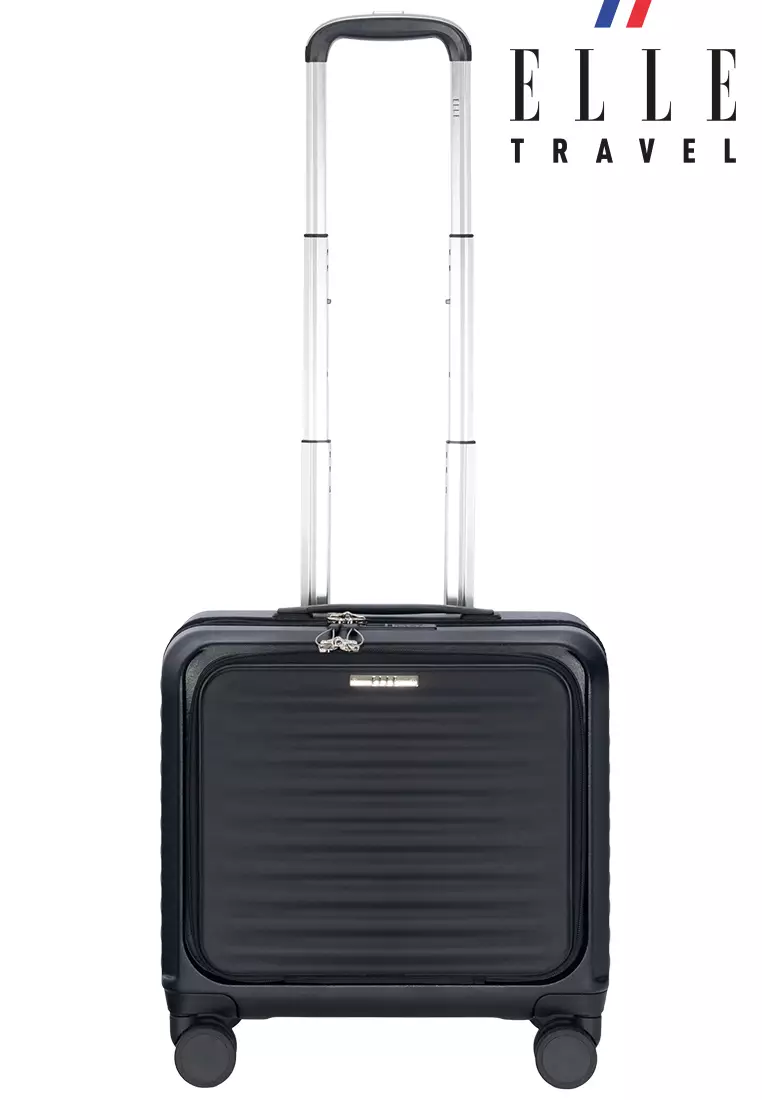 Jual ELLE Elle Cabin Bag Trolley 16 inci 3126016 Black Original 2024