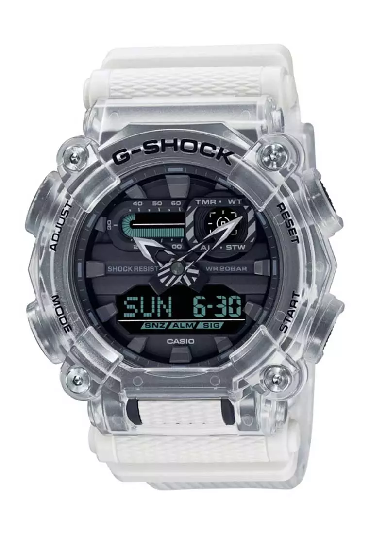 Casio G-SHOCK Jam Tangan Pria - White Transparent Black - Resin - GA-900SKL-7ADR