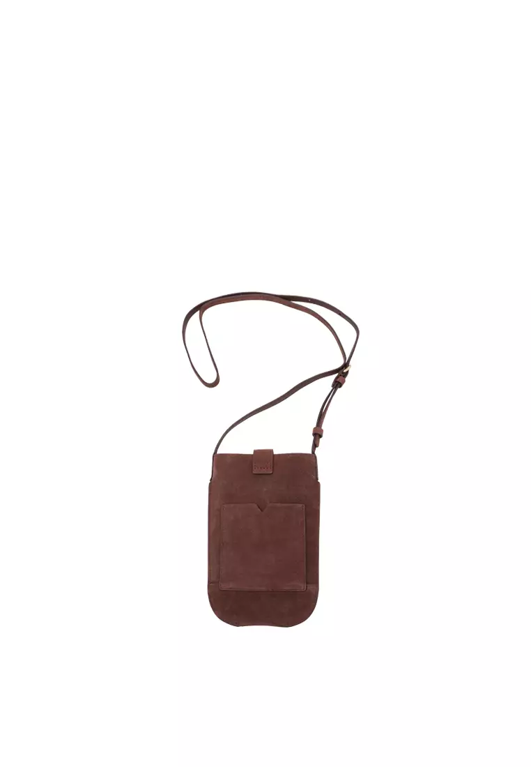 ZANA Phone Pouch - Suede Coconut
