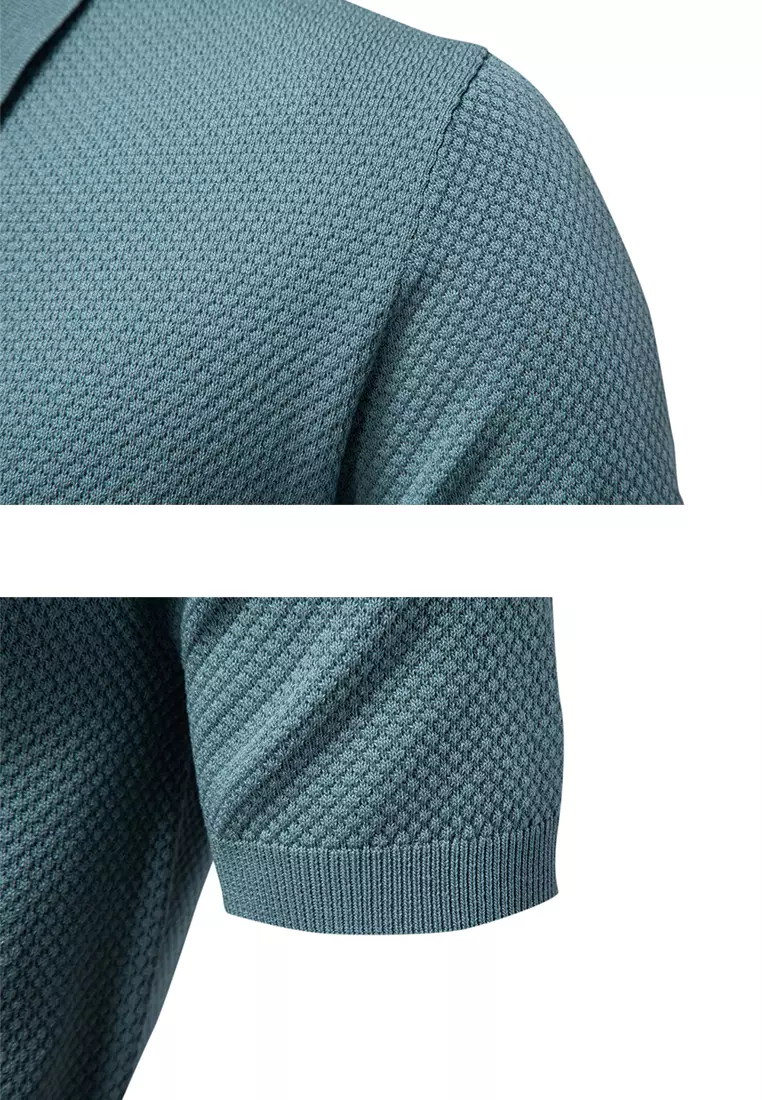 Business Textured Polo Shirt AX-PSD8025