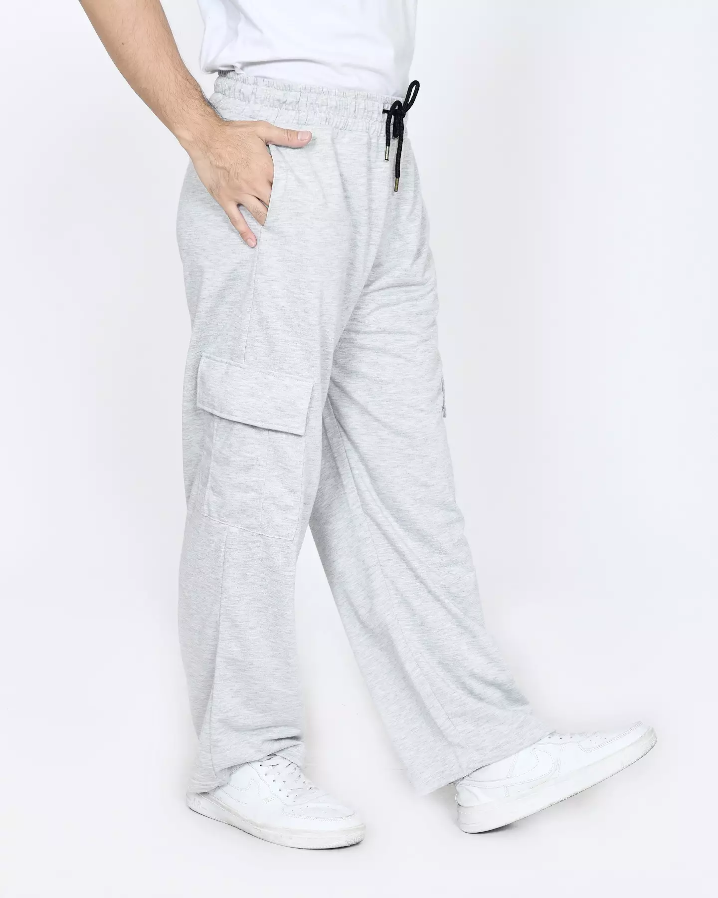 Celana Panjang Pria - Sporty Cargo Pants ABU MUDA