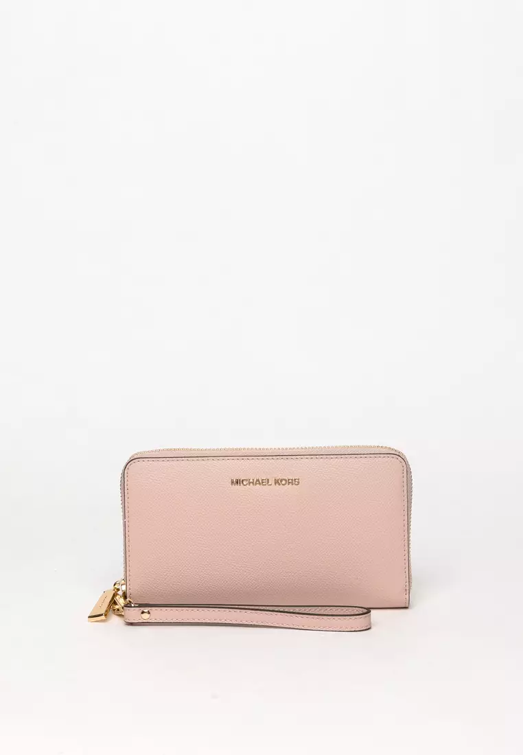 Michael kors large crossgrain leather slim wallet Clearance