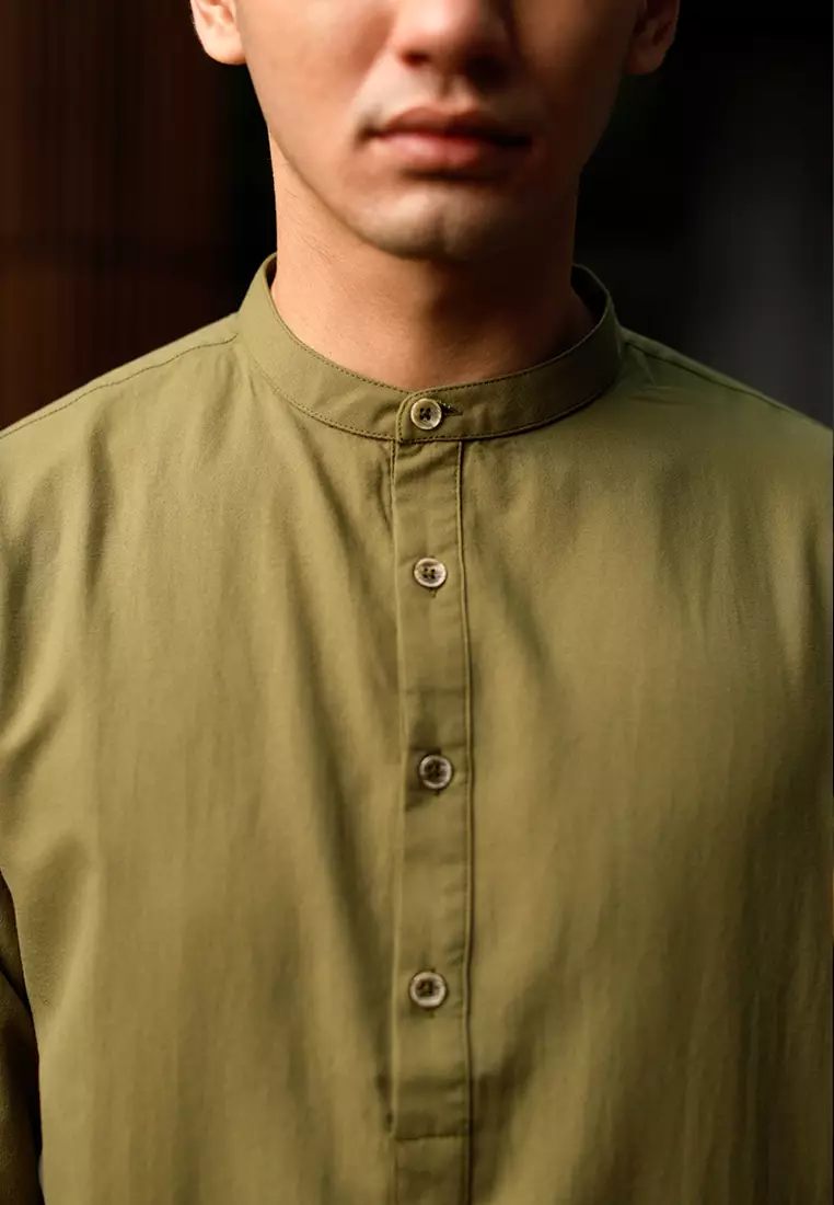 OXCON Kemeja Setelan Koko Kurta Moslem Wear Sage Green