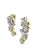 Her Jewellery gold Starry Hook Earrings (White, Yellow Gold) - Made with premium grade crystals from Austria 112ABACAEC6D4FGS_3
