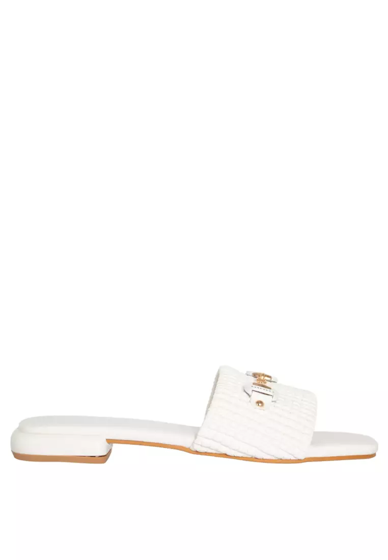 Discount on Preview  shoes - SKU: Preview Flat Sandals For Women Honey