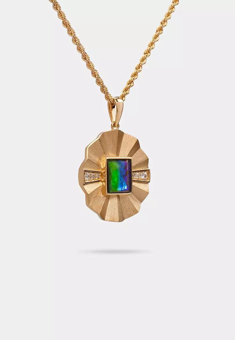 斑彩石吊坠161（18K金）