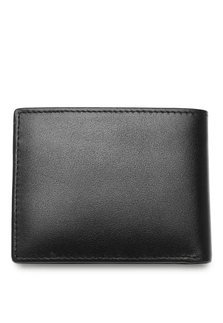 Men's Genuine Leather RFID Blocking Wallet - Black