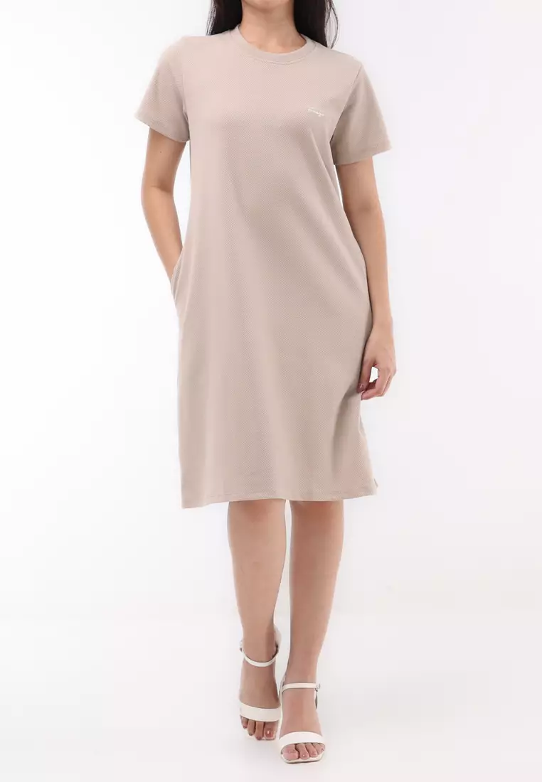 Jacquard Knits Short Sleeve Dress