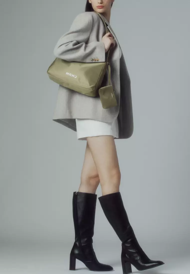 CIA L Nylon Crossbody Bag Sage Green